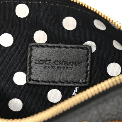 Dolce & Gabbana Grained Calfskin Embroidered Space Love Pochette Multicolor 6 of 10