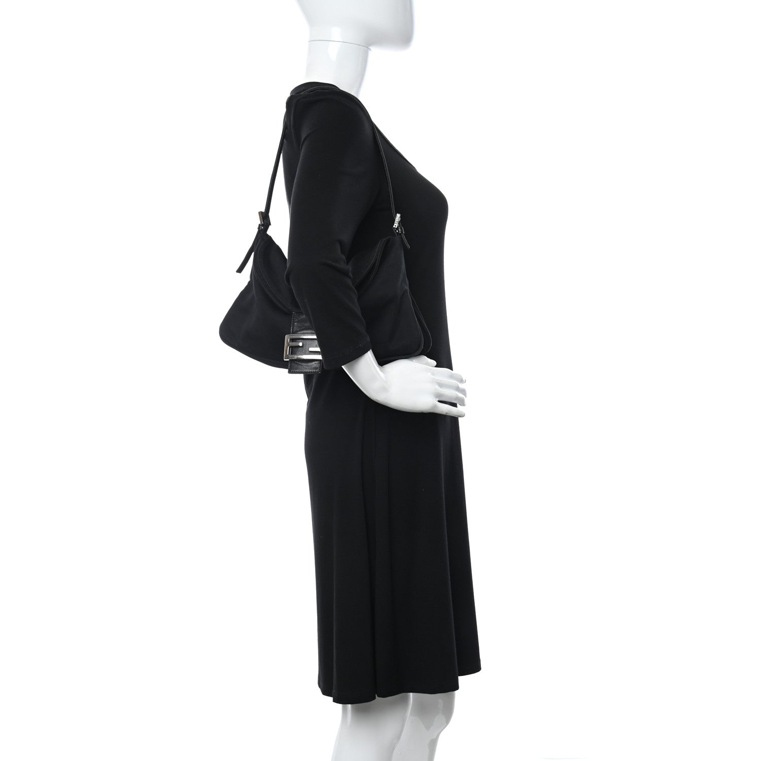 Fendi Neoprene Baguette Black 2 of 11
