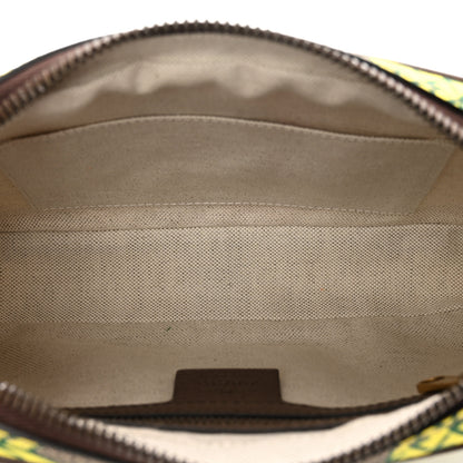 Gucci Maxi GG Supreme Monogram Pineapple Textured Dollar Calfskin Small Retro Interlocking G Belt Bag 90 36 Beige Ebony Green Pink New Acero 6 of 11