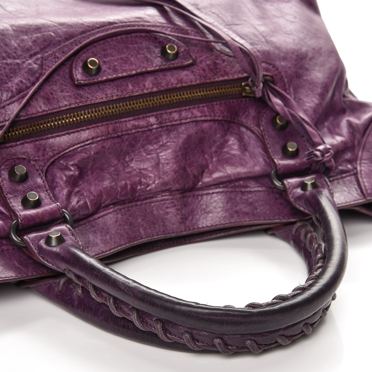 Balenciaga Agneau Classic Hardware City Raisin 16 of 16