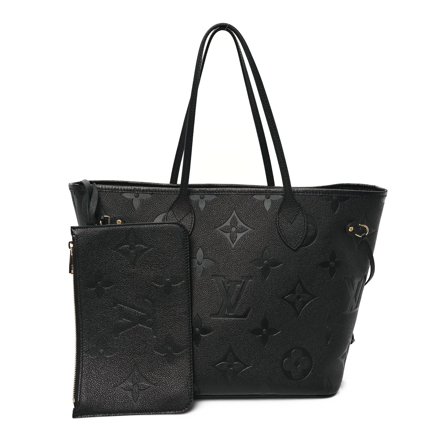 Louis Vuitton Empreinte Monogram Giant Neverfull MM Black 3 of 11
