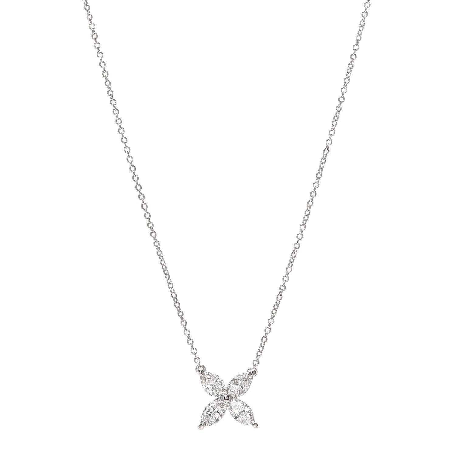 Tiffany Platinum Diamond Large Victoria Necklace 1 of 6