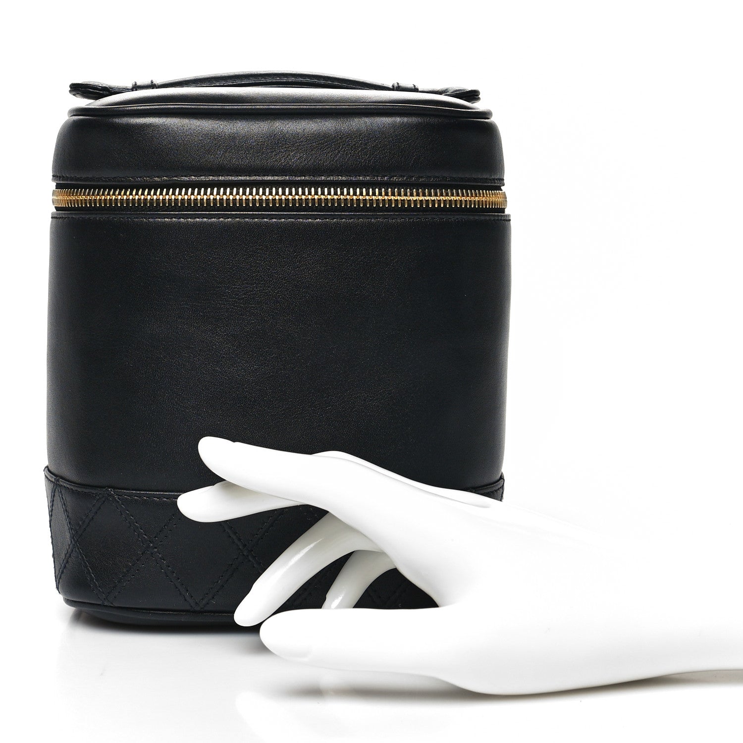 Chanel Lambskin Vanity Cosmetic Case Black 2 of 14
