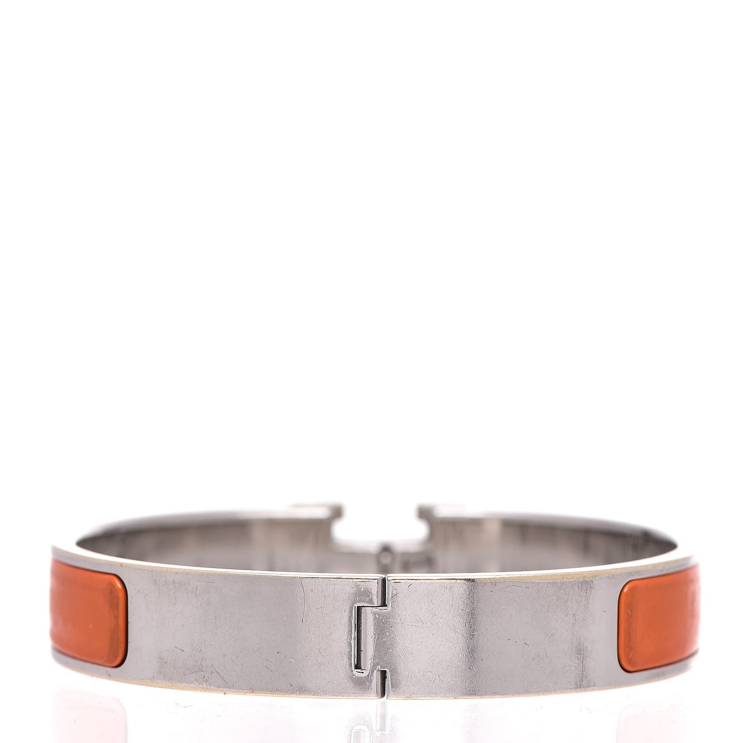 Enamel Narrow Clic Clac H Bracelet PM Orange