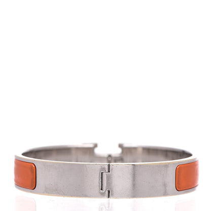 Hermes Enamel Narrow Clic Clac H Bracelet PM Orange 3 of 6