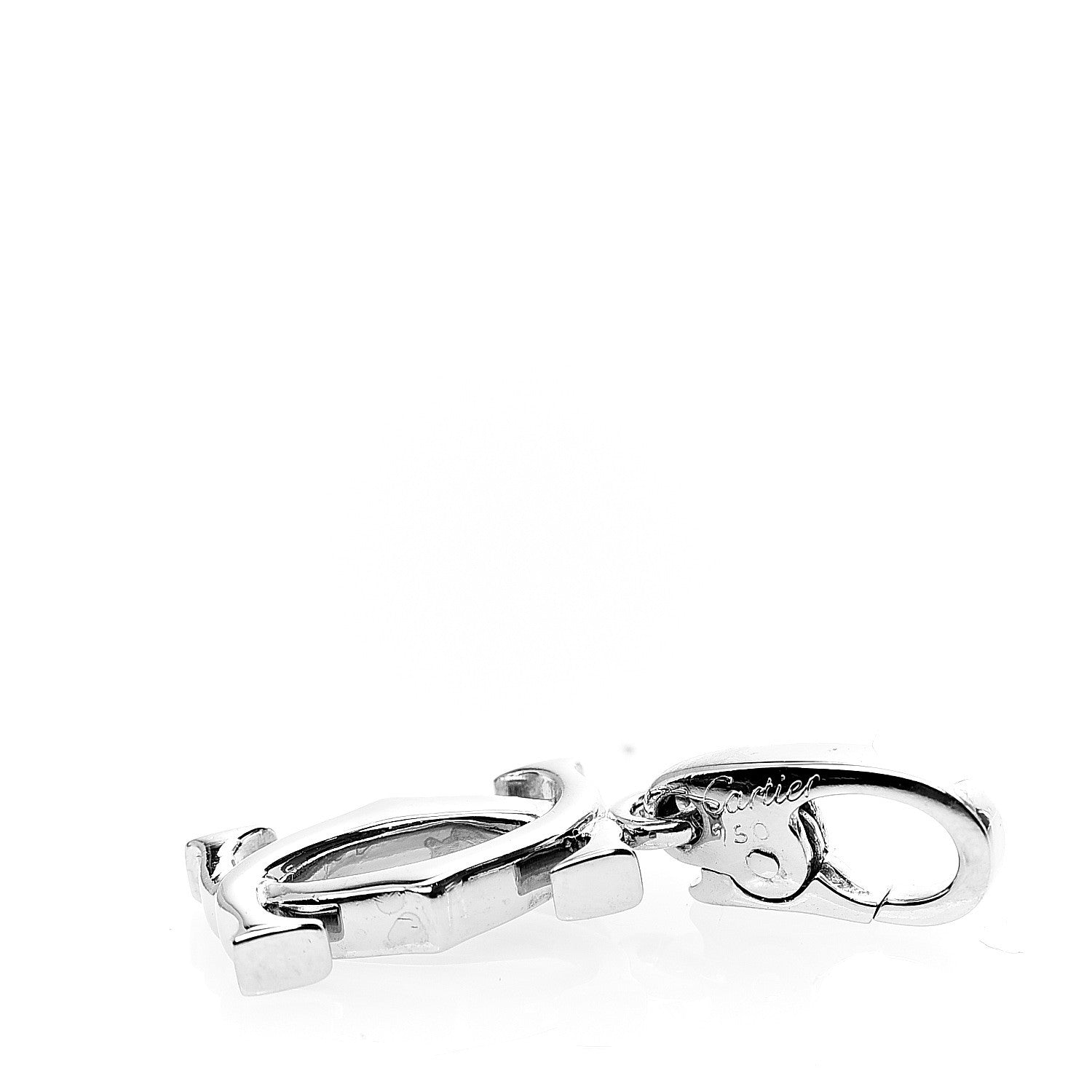 Cartier 18K White Gold Logo Charm 3 of 3