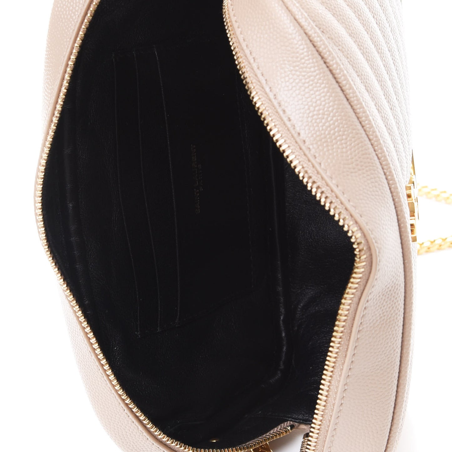 Grain De Poudre Matelasse Monogram Mini Lou Camera Bag Dark Beige