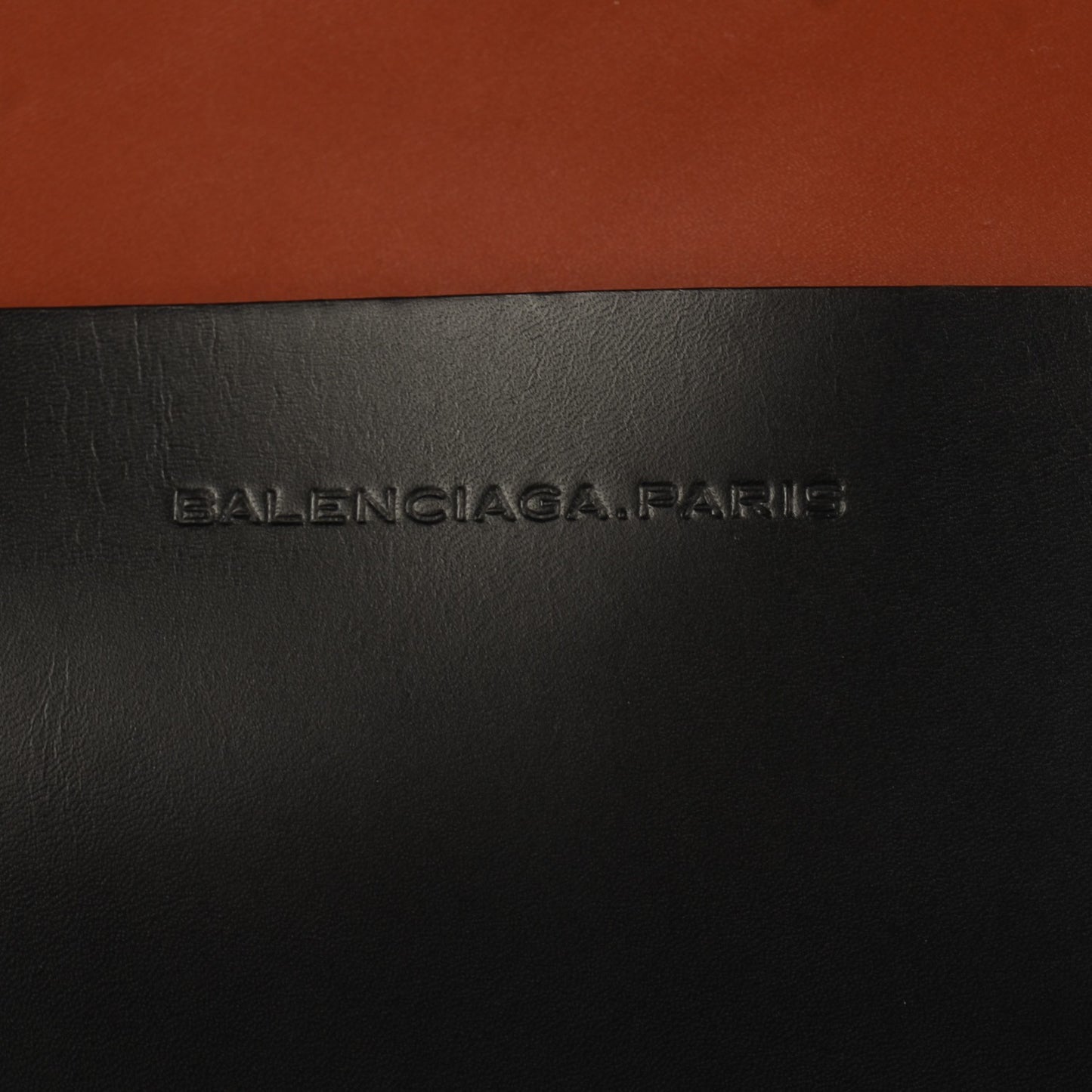 Calfskin Pocket Tote M Chocolate Black