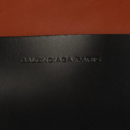 Balenciaga Calfskin Pocket Tote M Chocolate Black 6 of 9