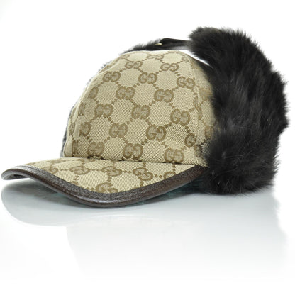Gucci Monogram Fur Cap Medium 1 of 10