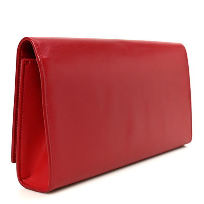 Saint Laurent Grain De Poudre Classic Monogram Cassandre Clutch Rouge Orient 3 of 11