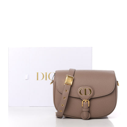 Christian Dior Grained Calfskin Medium Bobby Flap Warm Taupe 10 of 10