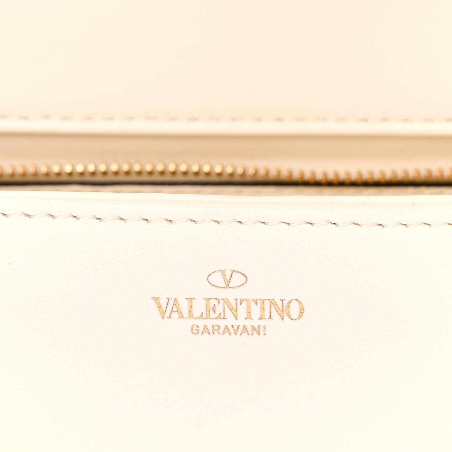 Nappa Small One Stud Top Handle Bag Ivory