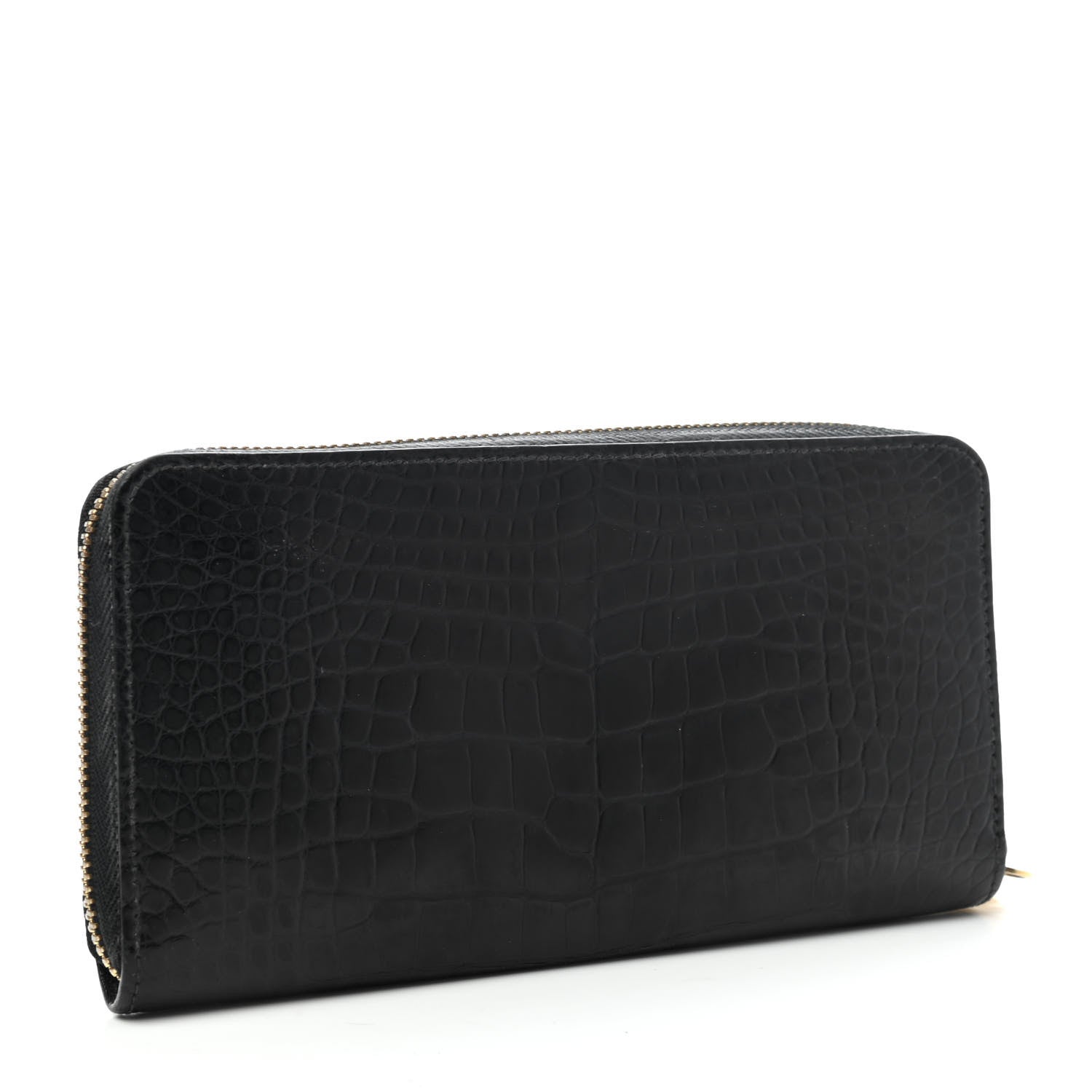Louis Vuitton Crocodile Zippy Wallet Black 2 of 4
