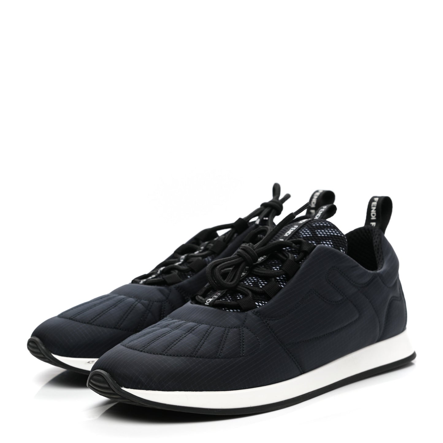 Nylon Womens FFreedom Sneakers 38.5 Blue Scuro Black White