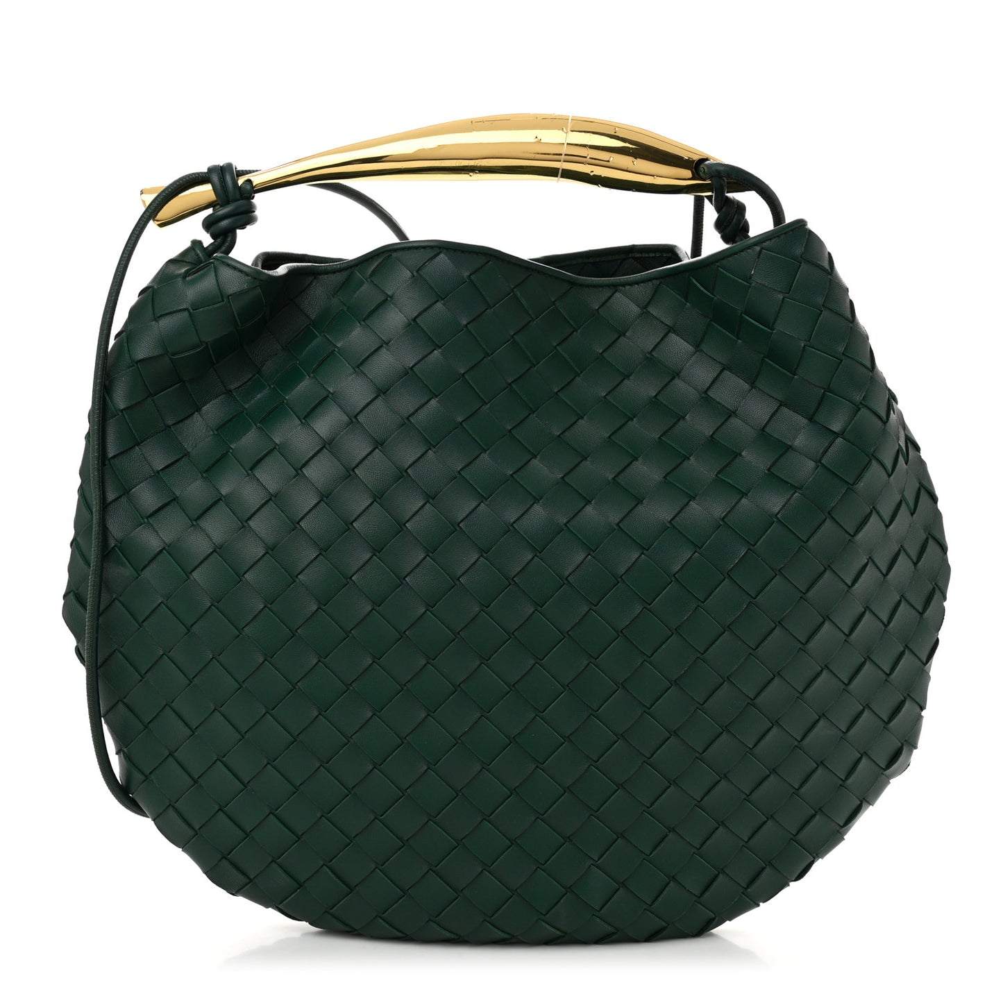 Nappa Intrecciato Medium Sardine Bag Emerald Green