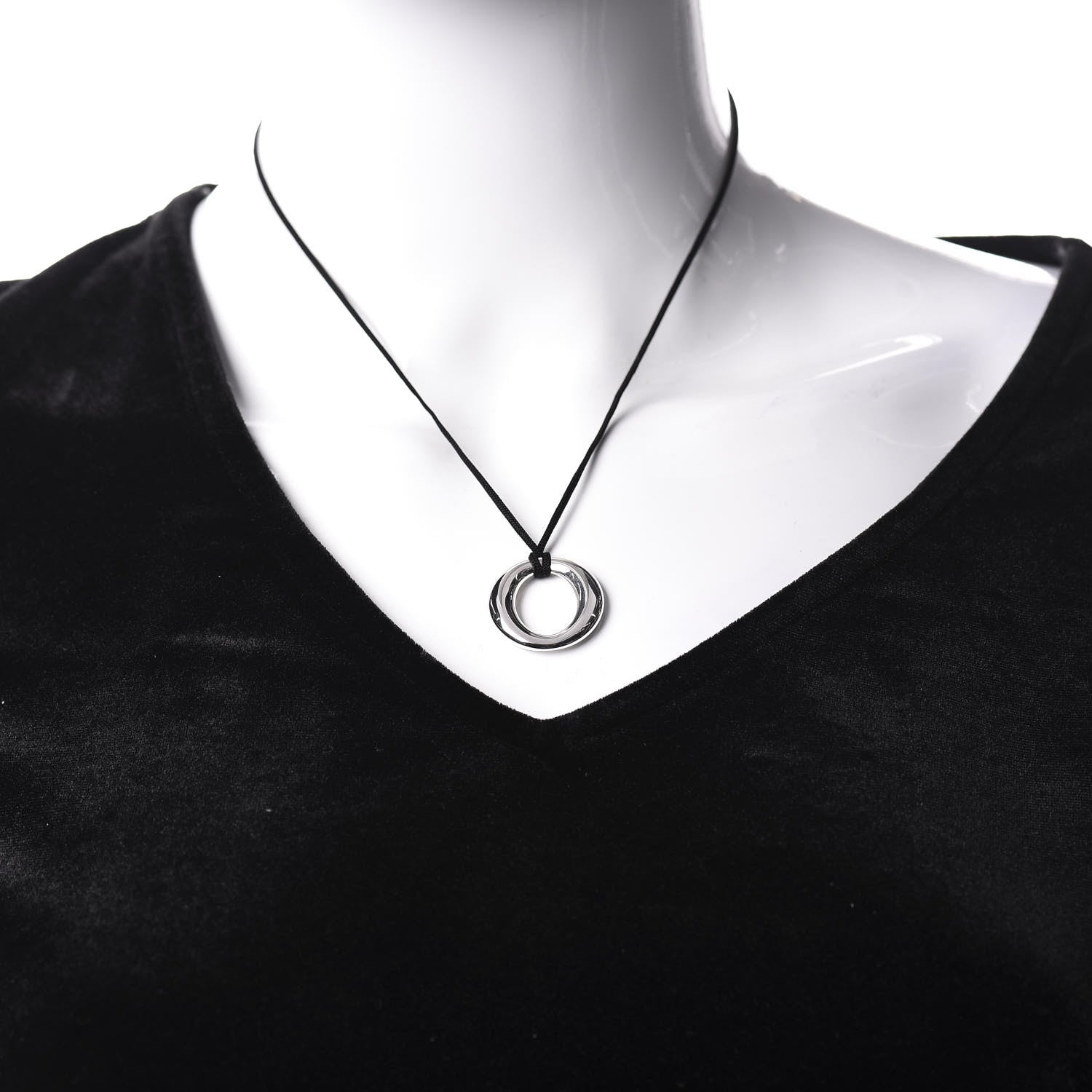 Tiffany Sterling Silver Elsa Peretti Sevillana Pendant Necklace 2 of 6