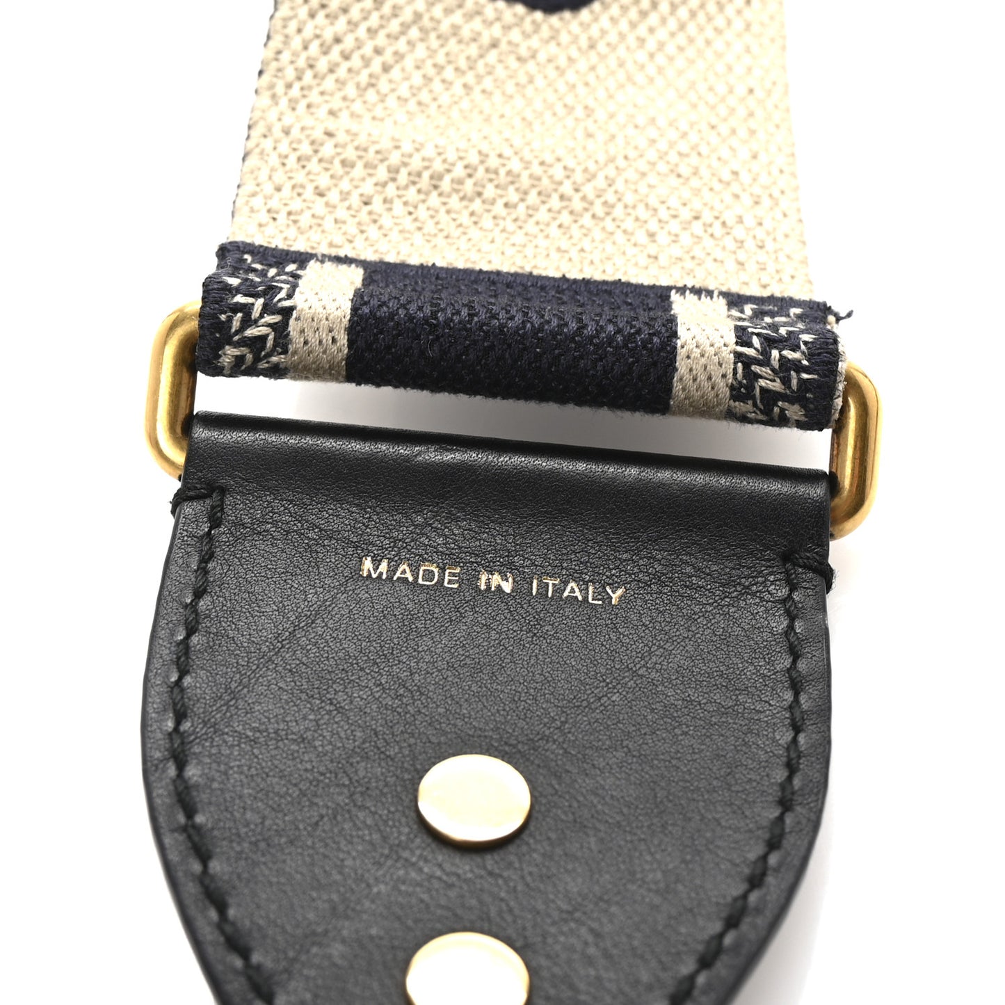 Canvas Embroidered Shoulder Strap Blue