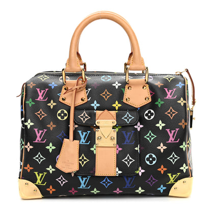 Louis Vuitton Monogram Multicolor Speedy 30 Black 2 of 11