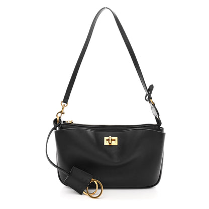 Balenciaga Natural Smooth Calfskin Rodeo Sling Pochette Black 1 of 12