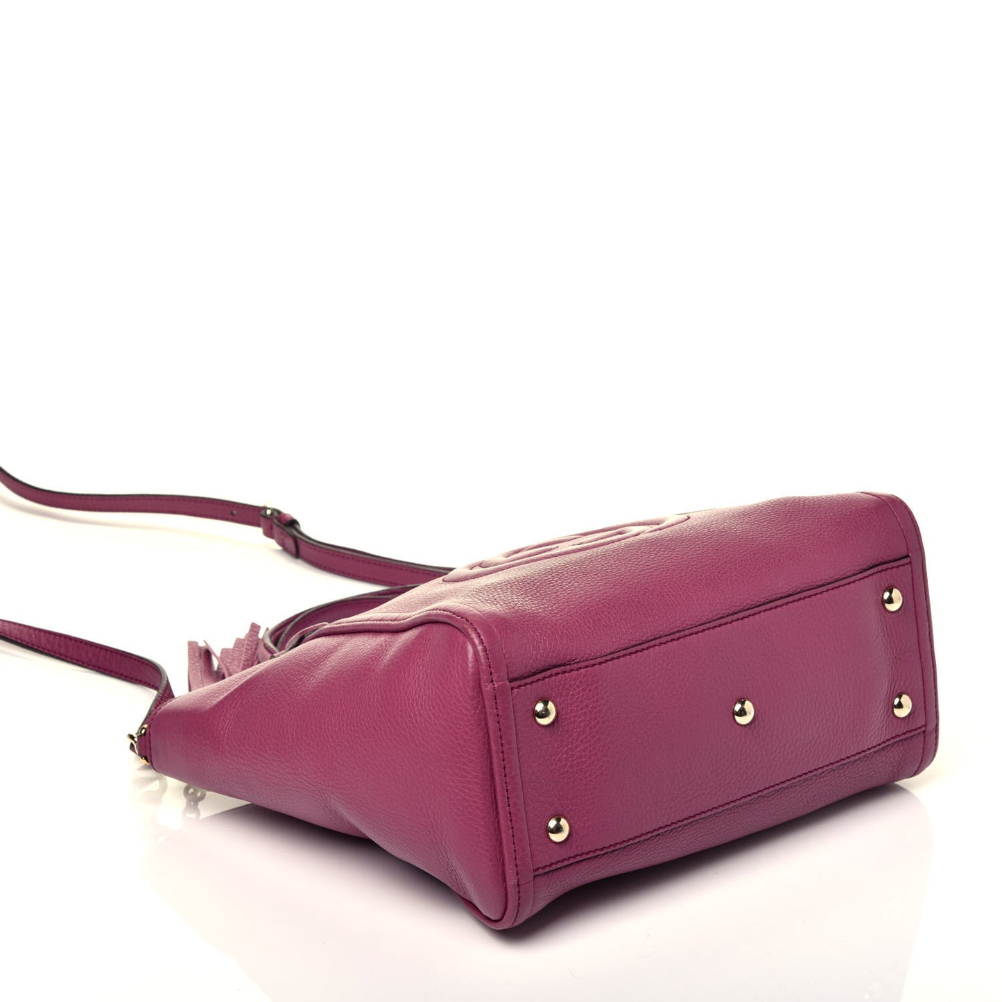 Pebbled Calfskin Small Soho Top Handle Bag Peonia Flower