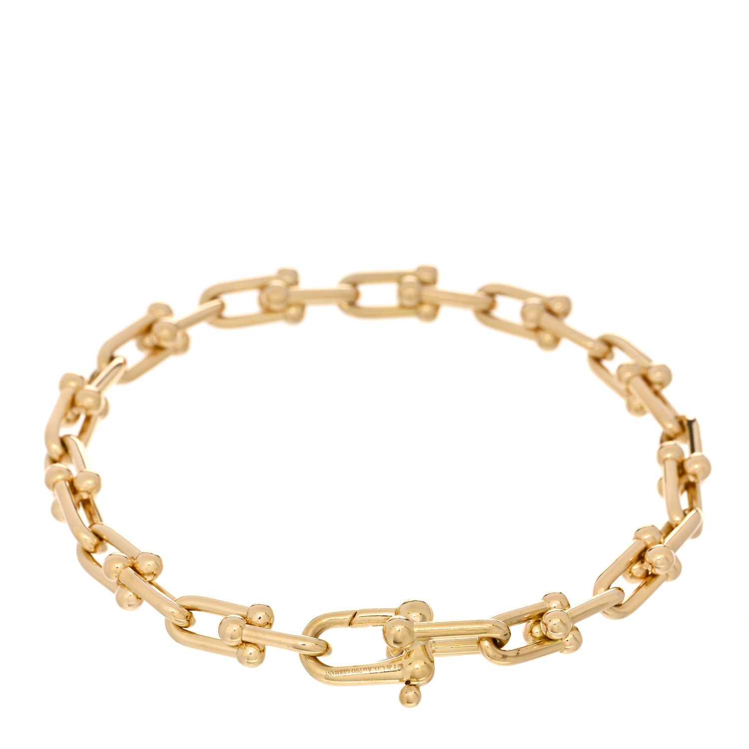 Tiffany 18K Yellow Gold Small HardWear Link Bracelet 2 of 3