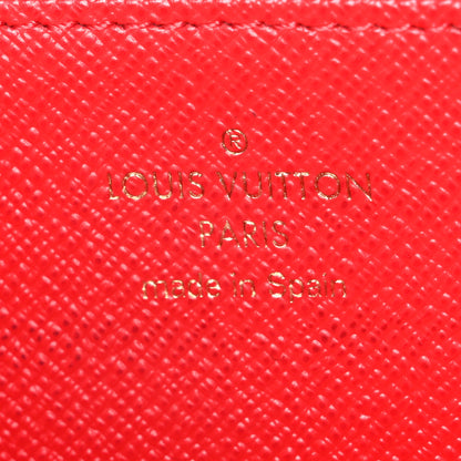 Louis Vuitton Damier Ebene 2016 Christmas Animation Zippy Wallet Rouge 6 of 9