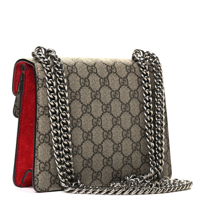 Gucci GG Supreme Monogram Mini Dionysus Shoulder Bag Hibiscus Red 2 of 4