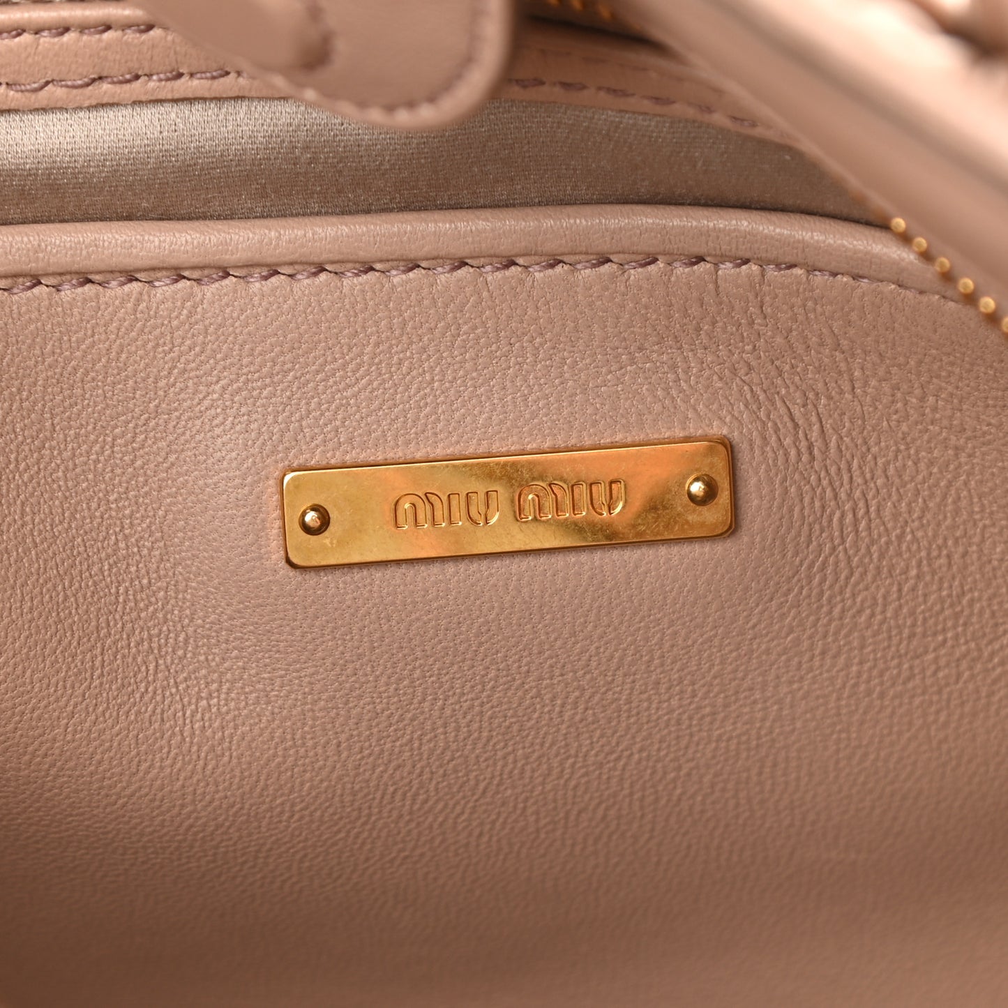 Nappa Matelasse Top Handle Cammeo