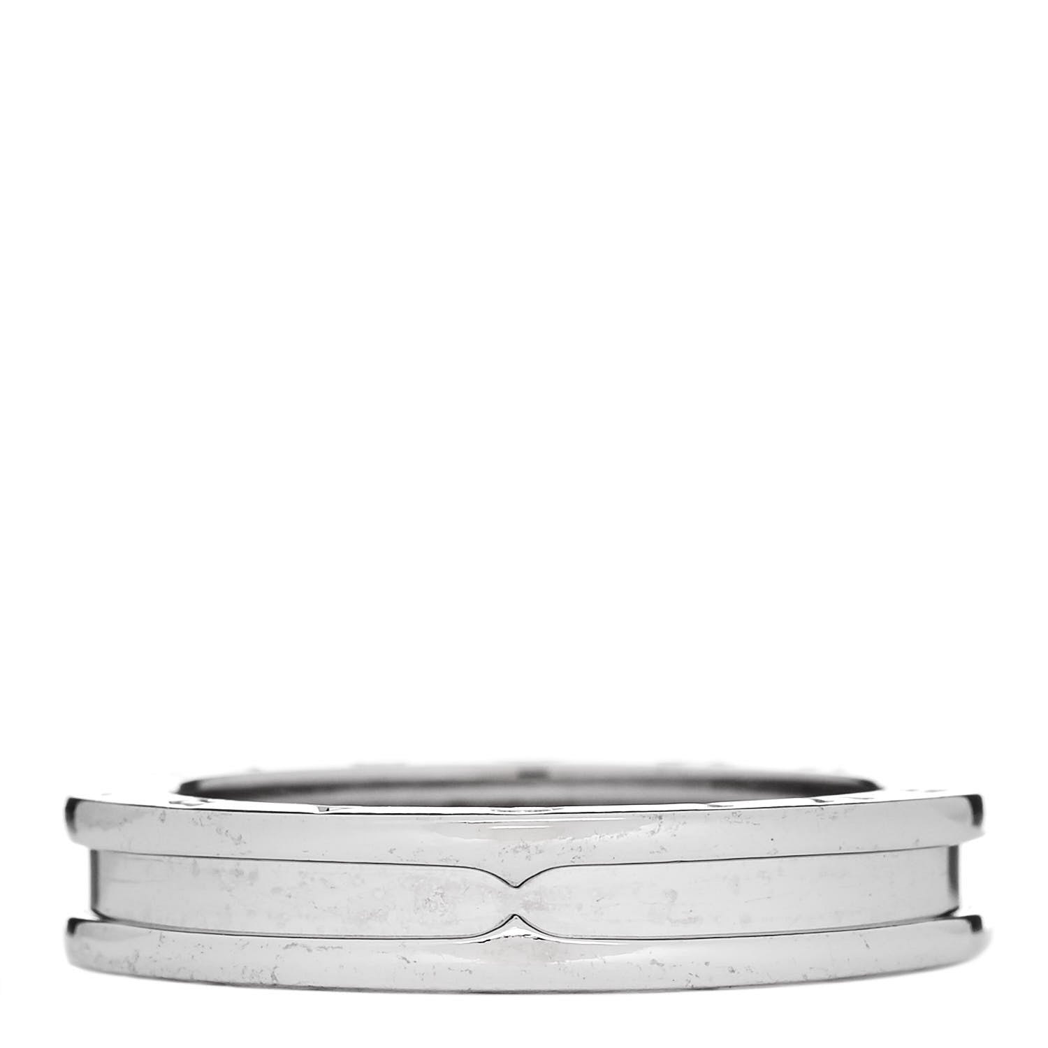 Bulgari 18K White Gold B.Zero1 One-Band Ring 62 10 1 of 5