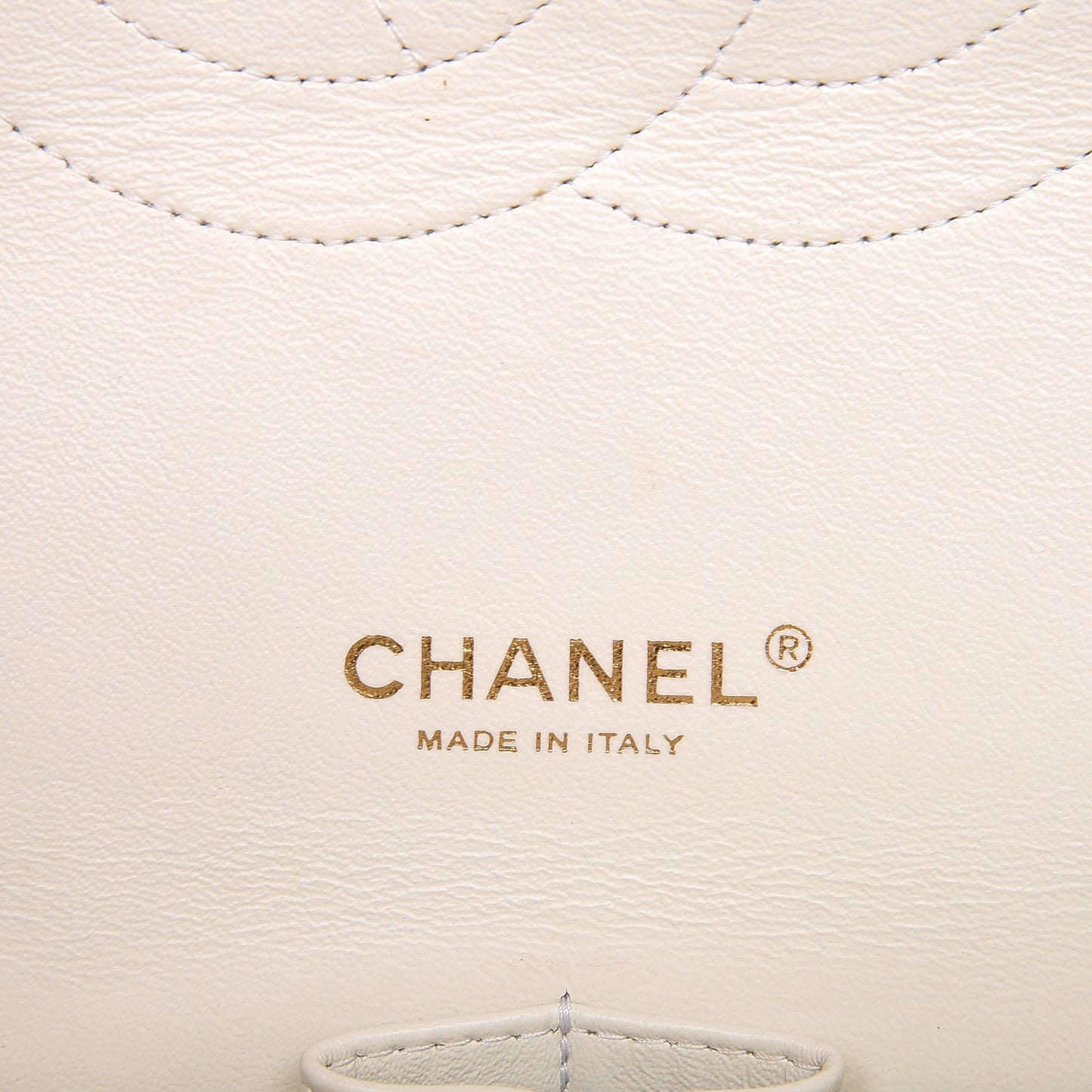 Caviar Quilted Maxi Double Flap White