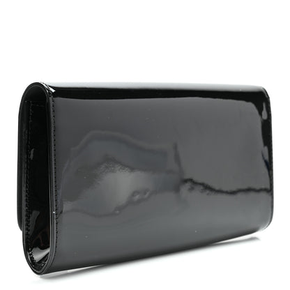 Louis Vuitton Patent Louise Clutch Black 3 of 8