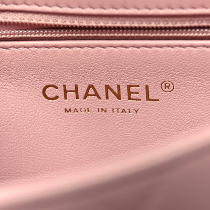 Chanel Lambskin Quilted Mini Heart Charms Flap Light Pink 6 of 11