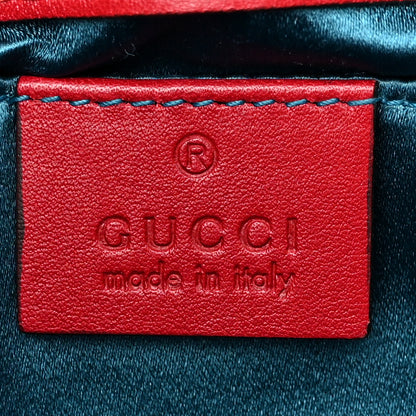 Gucci Velvet Matelasse Mini GG Marmont Shoulder Bag Hibiscus Red 6 of 12