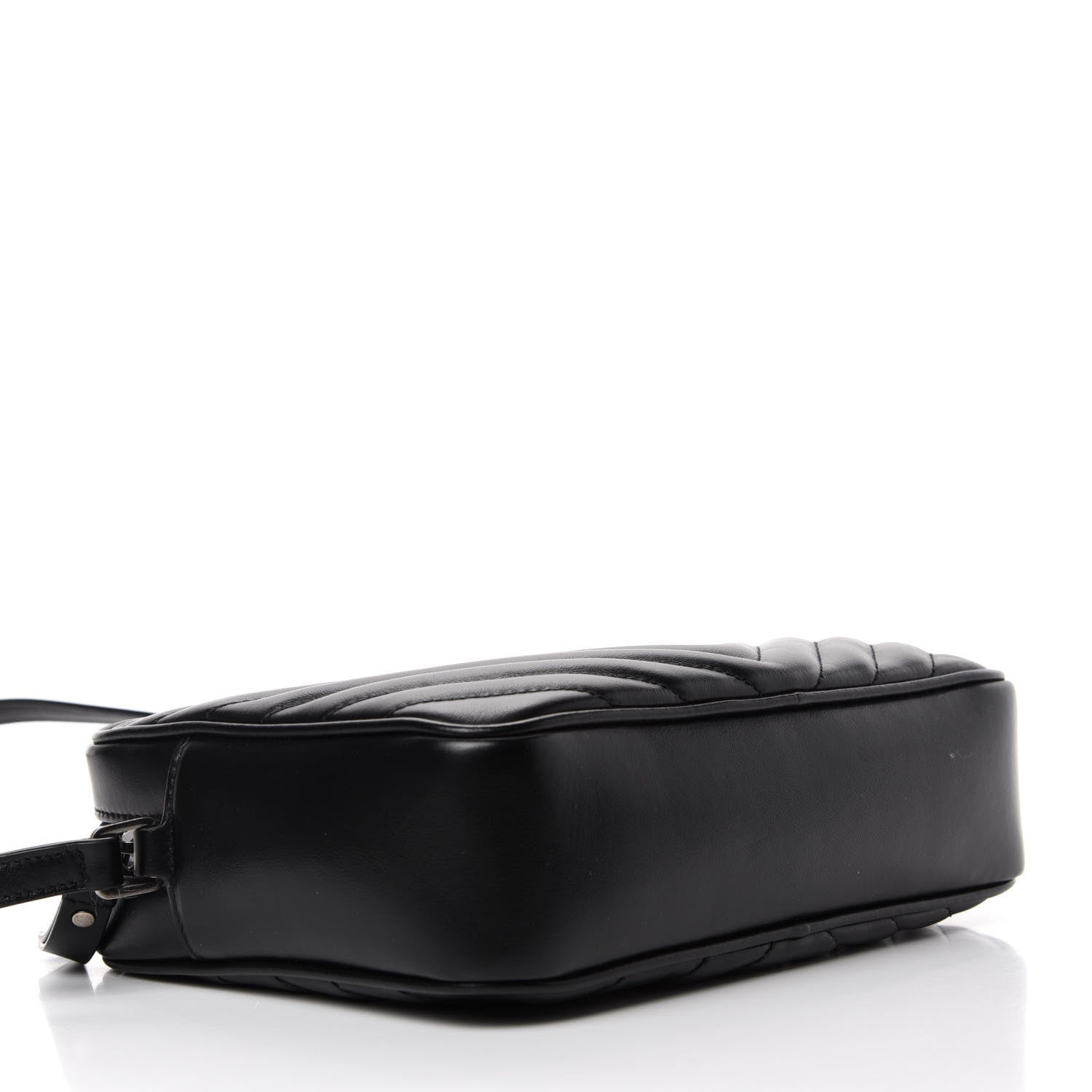 Saint Laurent Calfskin Matelasse Monogram Lou Camera Bag Black 4 of 12