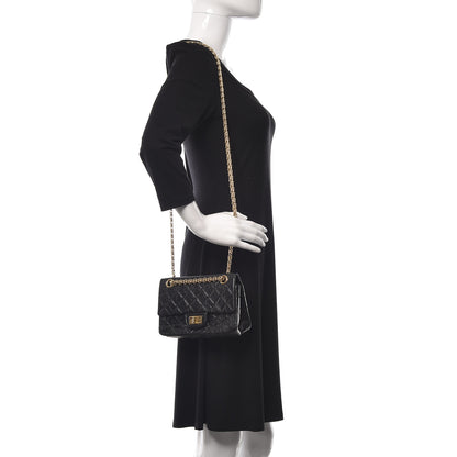 Chanel Aged Calfskin Quilted 2.55 Reissue Mini Flap Black 2 of 16
