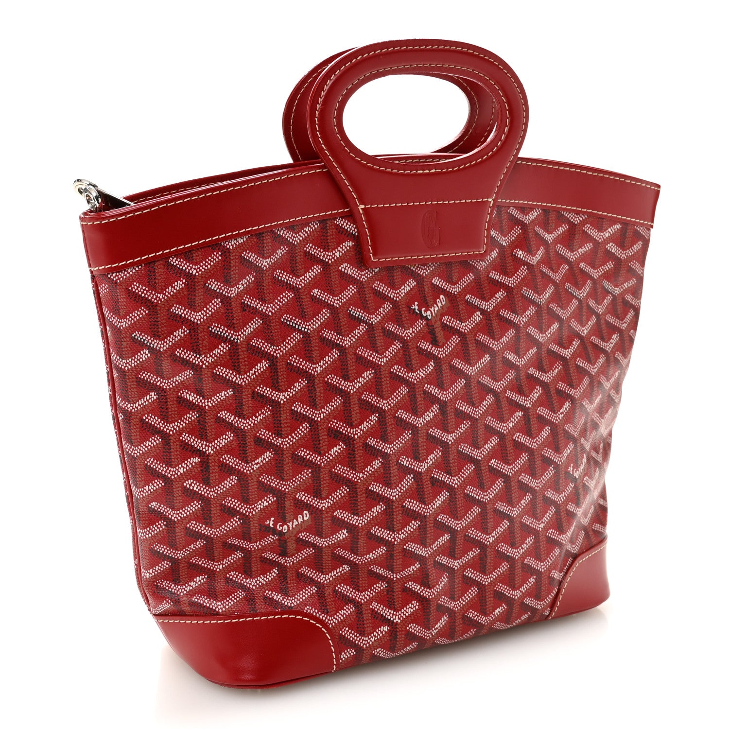 Goyard Goyardine Beluga PM Tote Red 3 of 9