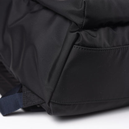 Balenciaga Sport Nylon Logo Embroidered Large Wheel Backpack Black White 7 of 10