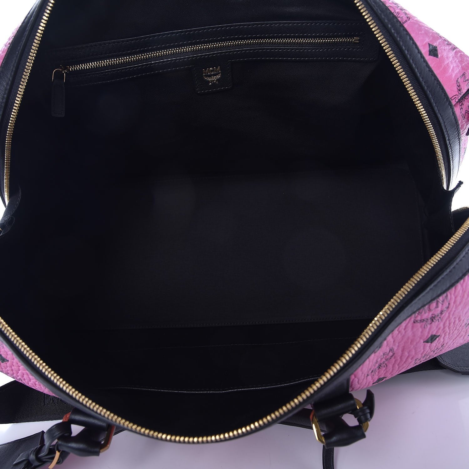 MCM Visetos Medium Traveler Weekender Bag Pink 5 of 8
