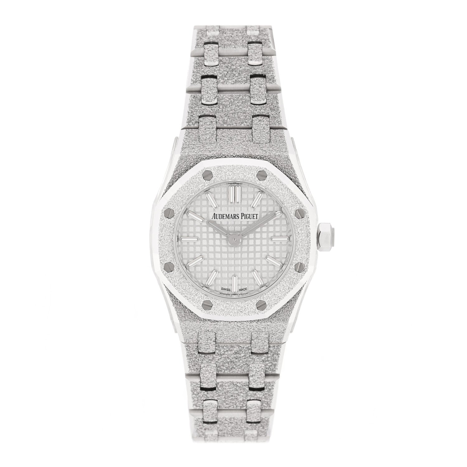 Audemars Piguet 18K White Gold 23mm Royal Oak Frosted Quartz Watch 67630BC.GG.1312BC.01 1 of 5