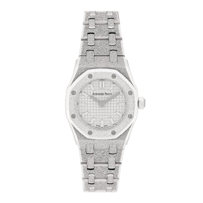 Audemars Piguet 18K White Gold 23mm Royal Oak Frosted Quartz Watch 67630BC.GG.1312BC.01 1 of 5