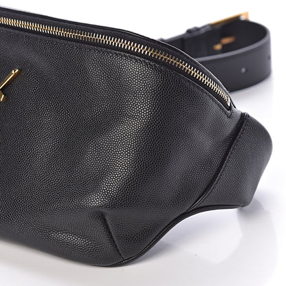 Saint Laurent Grain De Poudre Monogram Belt Bag Black 9 of 9