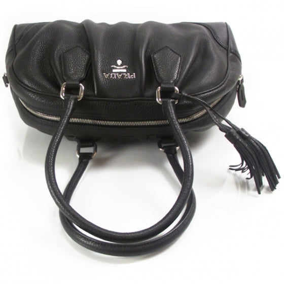 Leather Tassel Bowling Bag