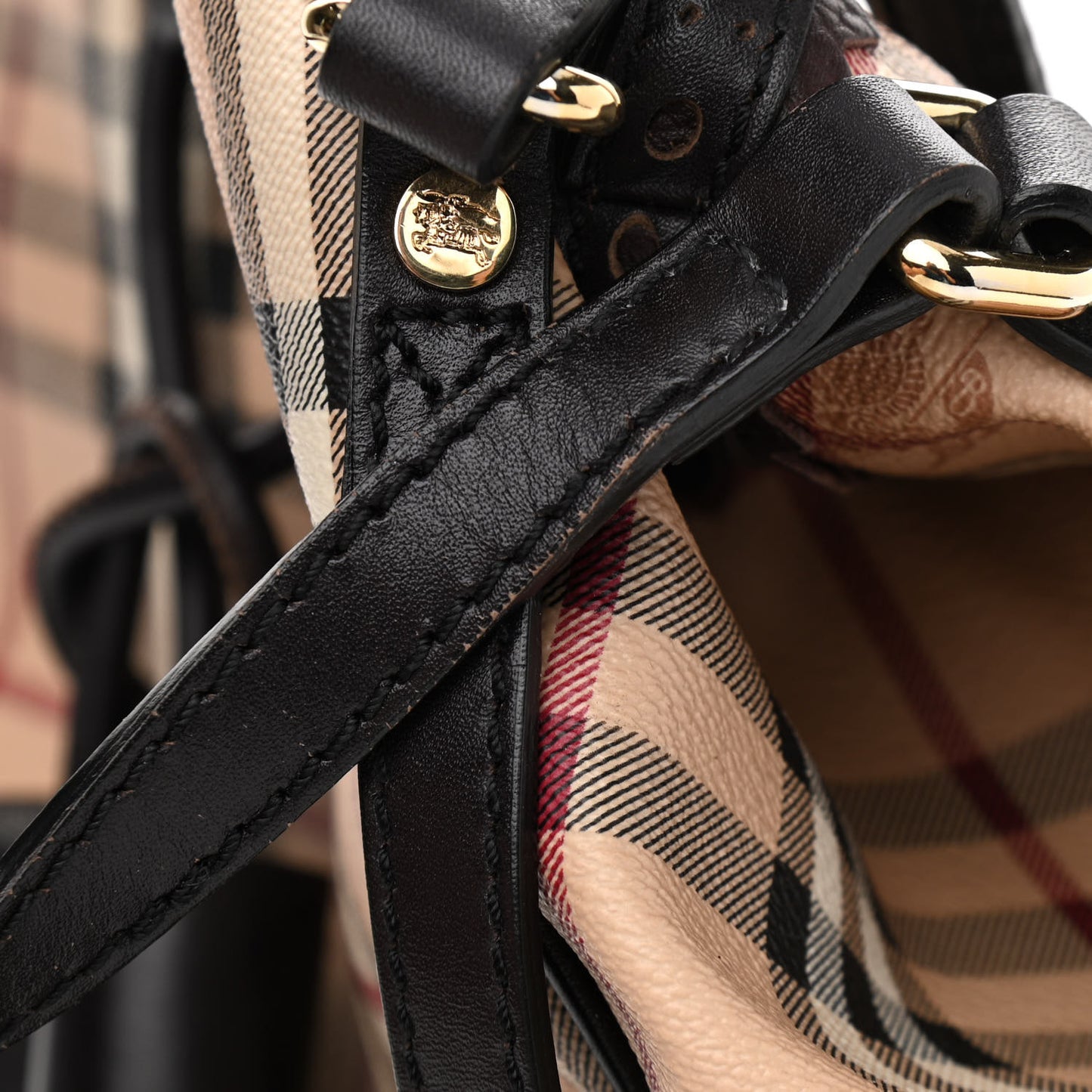 Haymarket Check Medium Brogue Tassel Tote