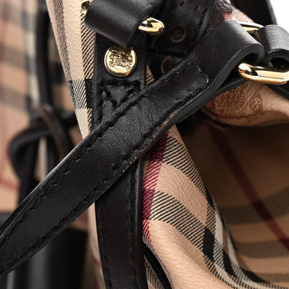 Burberry Haymarket Check Medium Brogue Tassel Tote 11 of 17