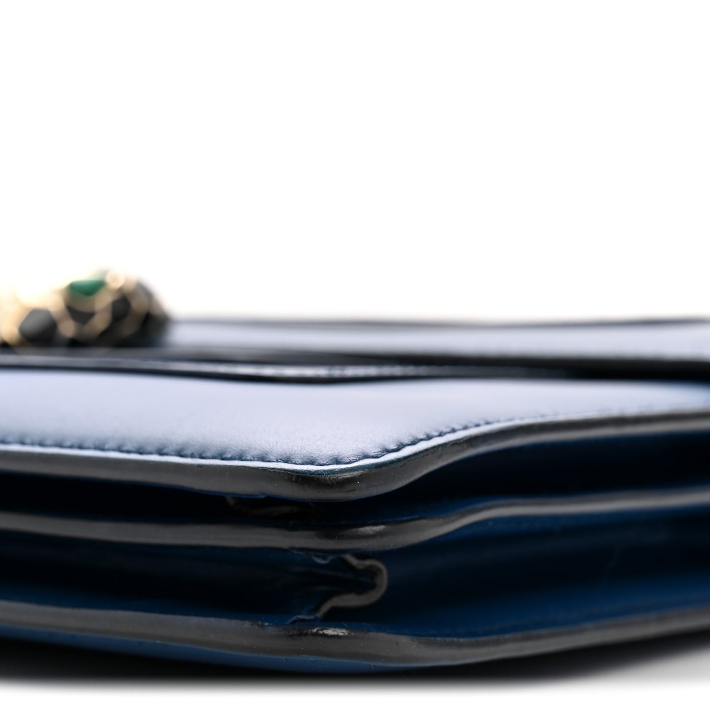 Calfskin Serpenti Forever Shoulder Bag Navy