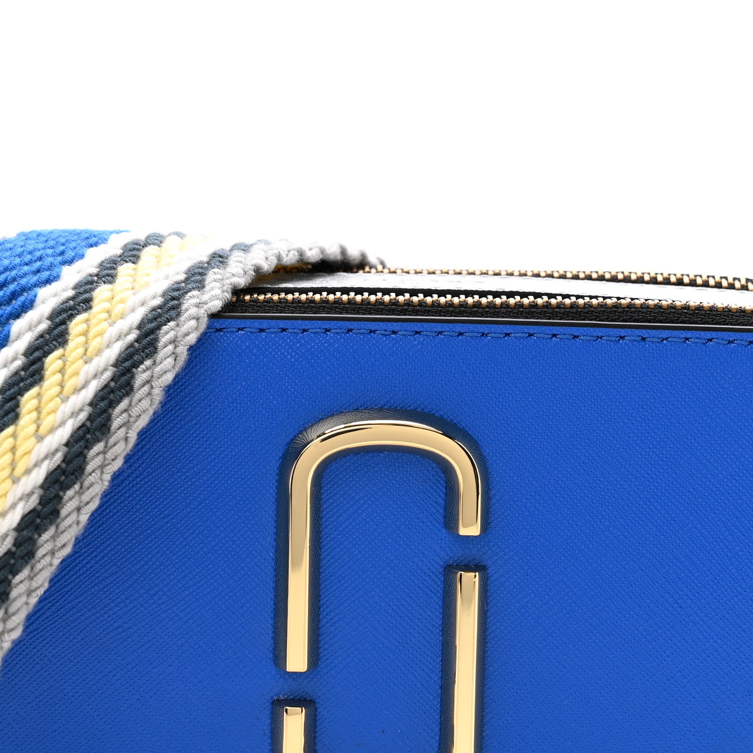 Marc Jacobs Saffiano Small Snapshot Camera Bag  New Dazzling Blue Multicolor 9 of 11