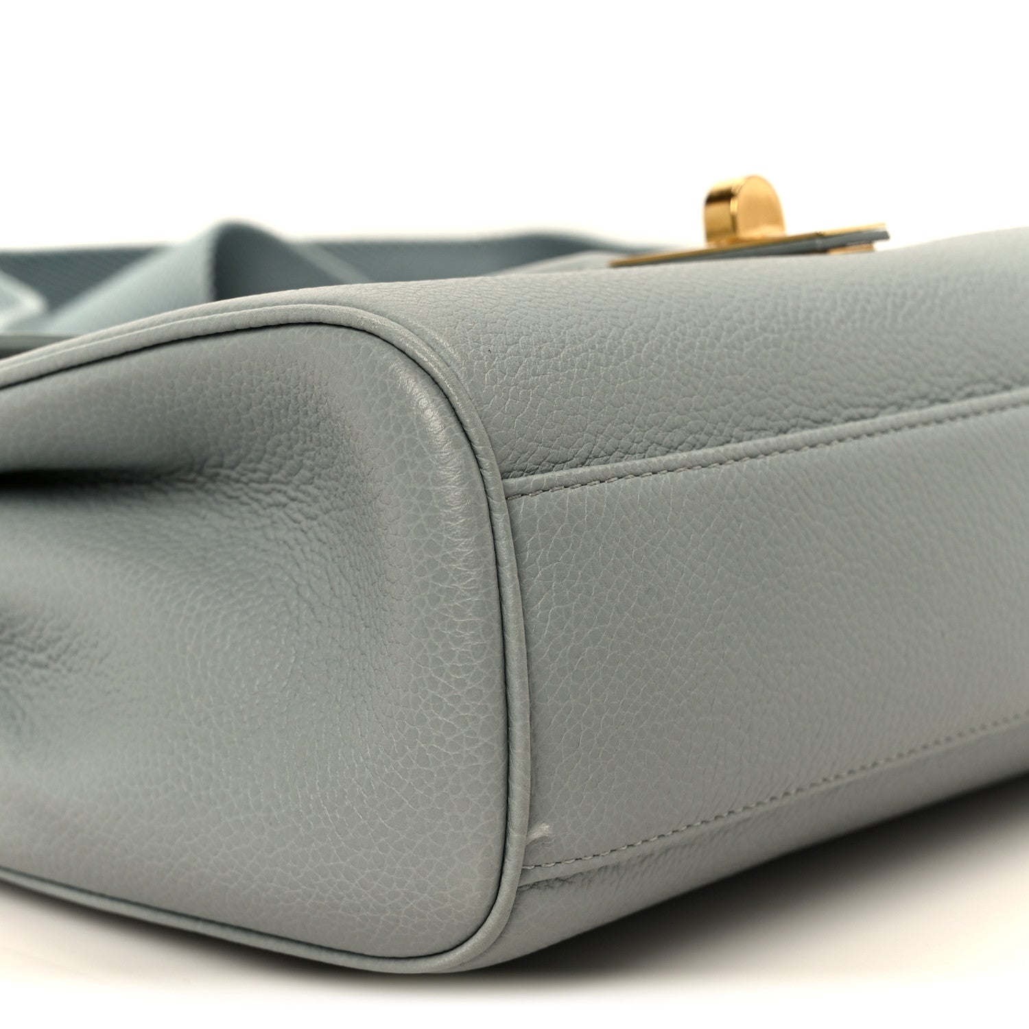 Celine Grained Calfskin Teen Soft 16 Shoulder Bag Ice Blue 10 of 12