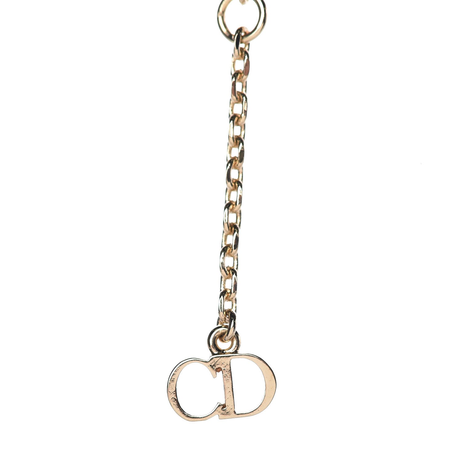 Christian Dior Resin Pearl Moon Stellaire Necklace Gold 3 of 4