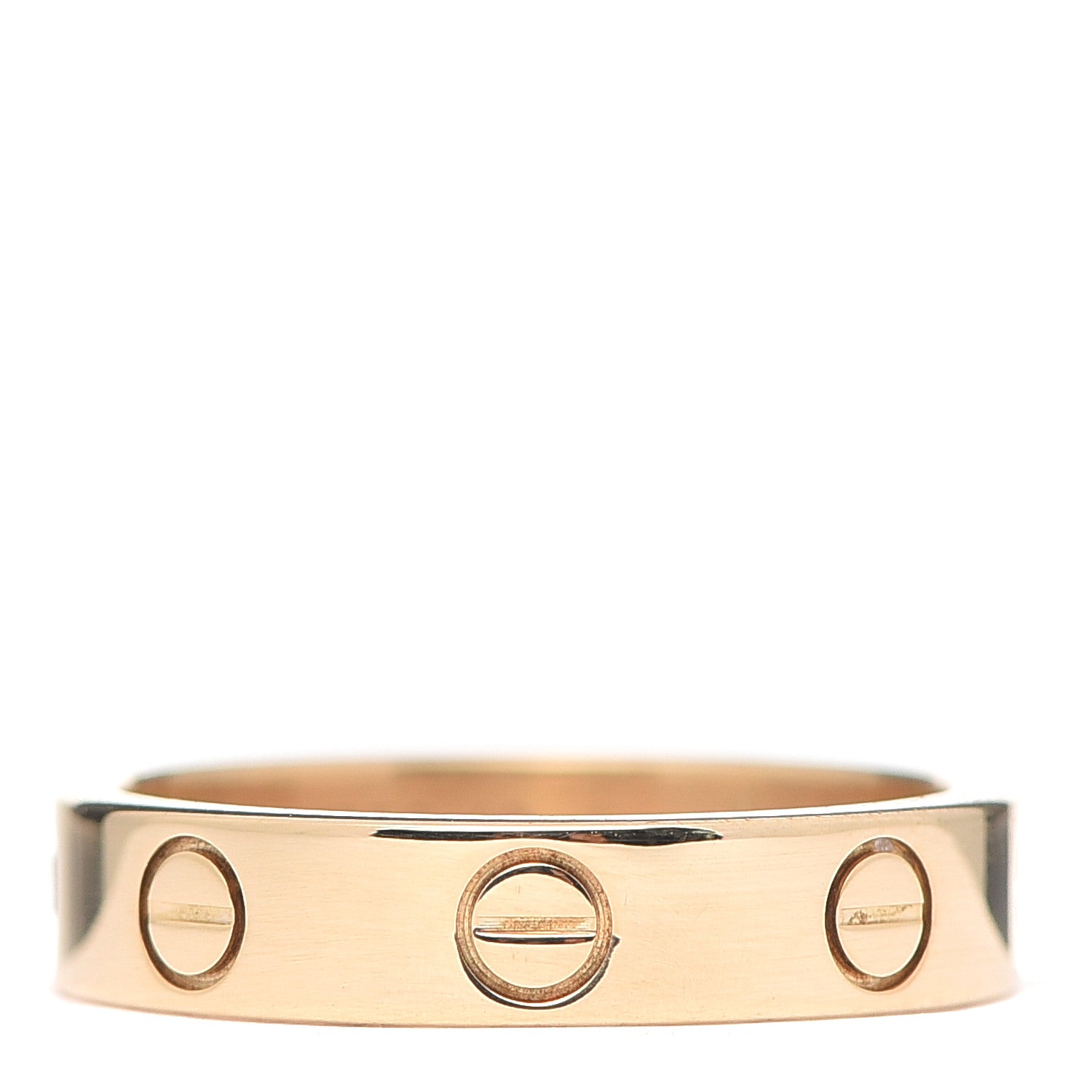 Cartier 18K Yellow Gold Diamond 4mm LOVE Wedding Band Ring 49 4.75 3 of 4